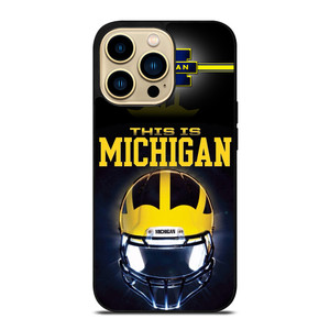 MICHIGAN WOLVERINES FOOTBALL iPhone 14 Pro Max Case MICHIGAN WOLVERINES FOOTBALL iPhone 14 Pro Max Case