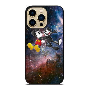MICKEY MOUSE AND FELIX THE CAT iPhone 14 Pro Max Case