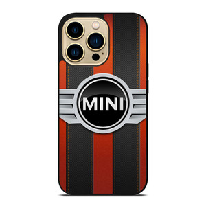 MINI COPER LOGO BLACK RED STRIPES iPhone 14 Pro Max Case MINI COPER LOGO BLACK RED STRIPES iPhone 14 Pro Max Case