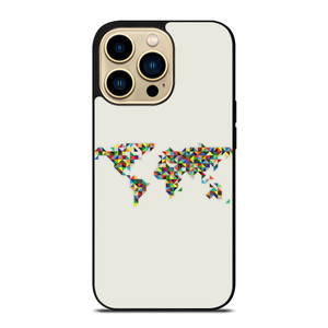 MINIMALISTIC WORLD MAP iPhone 14 Pro Max Case