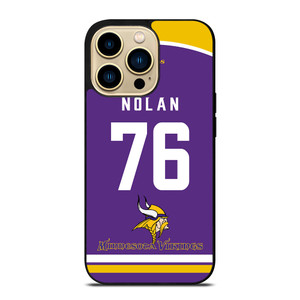 MINNESOTA VIKINGS NOLAN iPhone 14 Pro Max Case MINNESOTA VIKINGS NOLAN iPhone 14 Pro Max Case