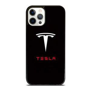 TESLA ELECTRIC CAR LOGO iPhone 12 Pro Case TESLA ELECTRIC CAR LOGO iPhone 12 Pro Case