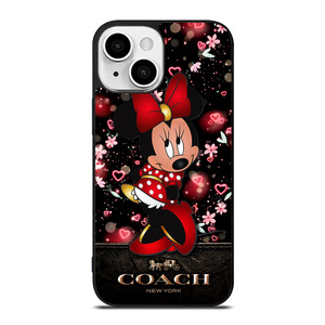 MINNIE MOUSE COACH FLOWERS iPhone 13 Mini Case MINNIE MOUSE COACH FLOWERS iPhone 13 Mini Case