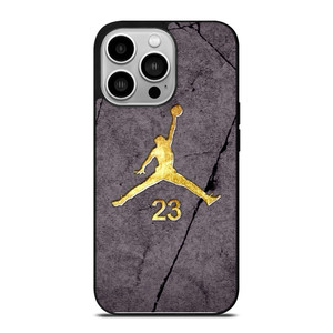 AIR JORDAN 23 GOLD WALL iPhone 14 Pro Case