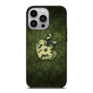 APPLE LOGO CAMO GREEN iPhone 14 Pro Case APPLE LOGO CAMO GREEN iPhone 14 Pro Case
