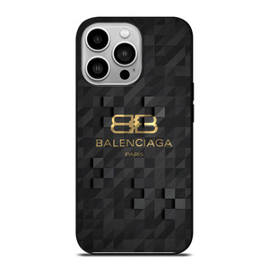 BALENCIAGA BLACK CUBE LOGO iPhone 14 Pro Case BALENCIAGA BLACK CUBE LOGO iPhone 14 Pro Case