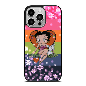 BETTY BOOP PINK FLOWER iPhone 14 Pro Case BETTY BOOP PINK FLOWER iPhone 14 Pro Case