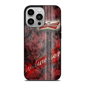 BUDWEISER BEER LOGO GRUNGE iPhone 14 Pro Case BUDWEISER BEER LOGO GRUNGE iPhone 14 Pro Case