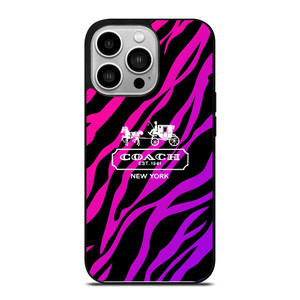 COACH NEW YORK BLACK VIOLET iPhone 14 Pro Case COACH NEW YORK BLACK VIOLET iPhone 14 Pro Case