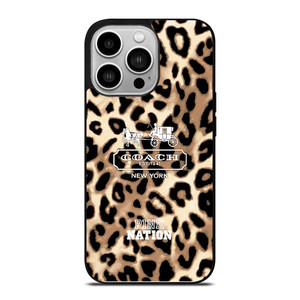 COACH NEW YORK PINK NATION LEPOARD iPhone 14 Pro Case COACH NEW YORK PINK NATION LEPOARD iPhone 14 Pro Case