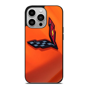 CORVETTE ORANGE LOGO iPhone 14 Pro Case CORVETTE ORANGE LOGO iPhone 14 Pro Case