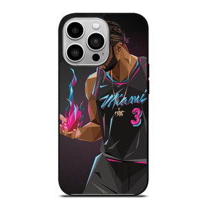DWYANE WADE MIAMI HEAT ART iPhone 14 Pro Case DWYANE WADE MIAMI HEAT ART iPhone 14 Pro Case