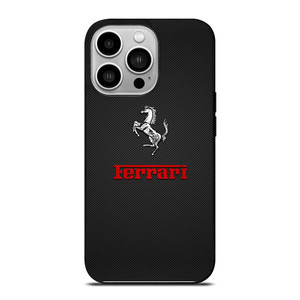 FERRARI LOGO METAL POINT iPhone 14 Pro Case