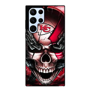 KANSAS CITY CHIEFS SKULL Samsung Galaxy S22 Ultra Case