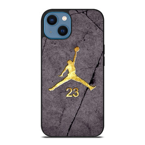 AIR JORDAN 23 GOLD WALL iPhone 14 Case