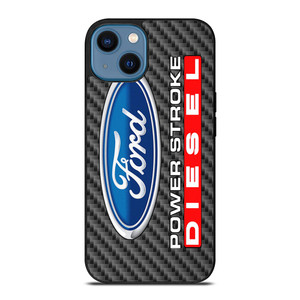 CARBON ORD POWERSTROKE DIESEL LOGO iPhone 14 Case CARBON ORD POWERSTROKE DIESEL LOGO iPhone 14 Case