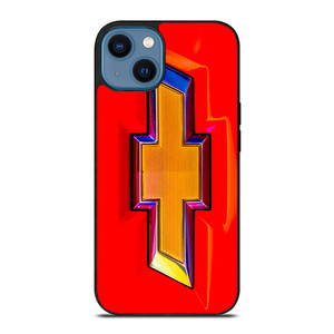 CHEVROLET GLOWING RED LOGO iPhone 14 Case CHEVROLET GLOWING RED LOGO iPhone 14 Case