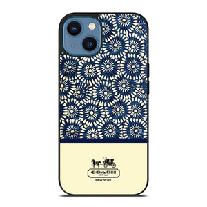 COACH NEW YORK BLUE FLORAL BATIK iPhone 14 Case COACH NEW YORK BLUE FLORAL BATIK iPhone 14 Case