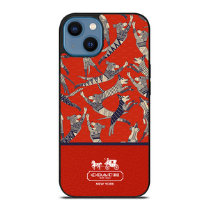 COACH NEW YORK DOG PARTY iPhone 14 Case