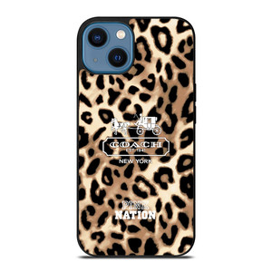 COACH NEW YORK PINK NATION LEPOARD iPhone 14 Case COACH NEW YORK PINK NATION LEPOARD iPhone 14 Case
