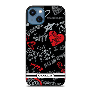 COACH NEW YORK POPPY BLACK iPhone 14 Case COACH NEW YORK POPPY BLACK iPhone 14 Case