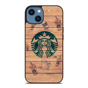 COFFEESHOP STARBUCK WOODEN LOGO iPhone 14 Case COFFEESHOP STARBUCK WOODEN LOGO iPhone 14 Case
