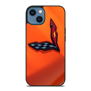 CORVETTE ORANGE LOGO iPhone 14 Case CORVETTE ORANGE LOGO iPhone 14 Case