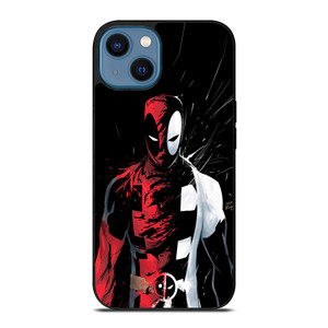 DEADPOOL BLACK IN BLACK WHITE iPhone 14 Case