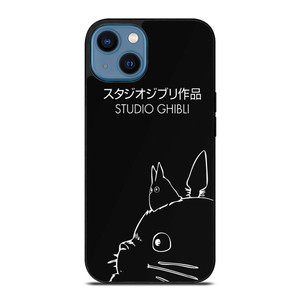 GHIBI STUDIO TOTORU SIMPLE BLACK iPhone 14 Case