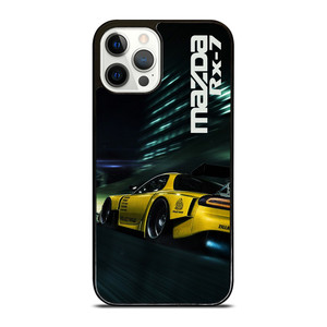 MAZDA RX7 SPEEDRACER YELLOW iPhone 12 Pro Case MAZDA RX7 SPEEDRACER YELLOW iPhone 12 Pro Case