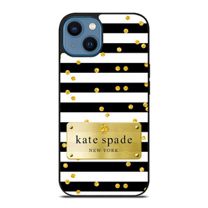 KATE SPADE POLKADOTS GOLD iPhone 14 Case