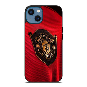 MANCHESTER UNITED LOGO JERSEY iPhone 14 Case