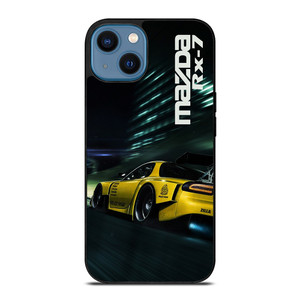 MAZDA RX7 SPEEDRACER YELLOW iPhone 14 Case MAZDA RX7 SPEEDRACER YELLOW iPhone 14 Case