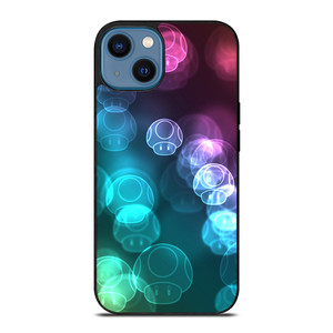 MUSHROOM NEON MARIO BROSS iPhone 14 Case MUSHROOM NEON MARIO BROSS iPhone 14 Case