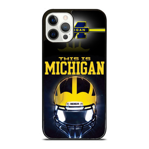 MICHIGAN WOLVERINES FOOTBALL iPhone 12 Pro Case MICHIGAN WOLVERINES FOOTBALL iPhone 12 Pro Case