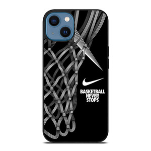 NIKE BASKETBALL NEVER STOPS ART iPhone 14 Case NIKE BASKETBALL NEVER STOPS ART iPhone 14 Case