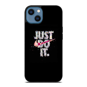 NIKE JUST DO IT COLORFUL ARTWORK iPhone 14 Case NIKE JUST DO IT COLORFUL ARTWORK iPhone 14 Case