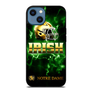 NOTRE DAME IRISH LOGO GREEN iPhone 14 Case NOTRE DAME IRISH LOGO GREEN iPhone 14 Case