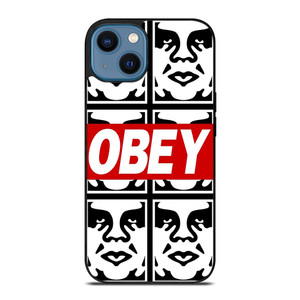 OBEY LOGO COLLAGE iPhone 14 Case OBEY LOGO COLLAGE iPhone 14 Case