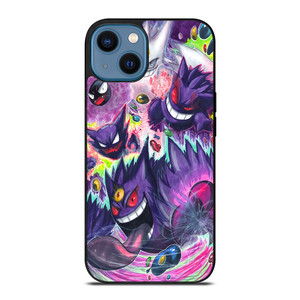 POKEMON GASTLY HAUNTER GENGAR ART iPhone 14 Case POKEMON GASTLY HAUNTER GENGAR ART iPhone 14 Case