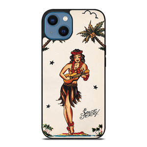 SAILOR JERRY S HULA GIRL 2 iPhone 14 Case SAILOR JERRY S HULA GIRL 2 iPhone 14 Case
