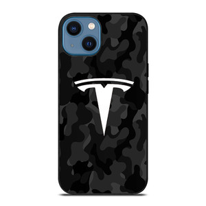 TESLA MOTORS LOGO CAMO iPhone 14 Case TESLA MOTORS LOGO CAMO iPhone 14 Case