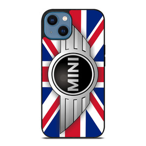 UNION JACK BLUE MINI COPER LOGO iPhone 14 Case UNION JACK BLUE MINI COPER LOGO iPhone 14 Case