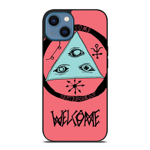 WELCOME SKATEBOARDS LOGO PINK iPhone 14 Case WELCOME SKATEBOARDS LOGO PINK iPhone 14 Case