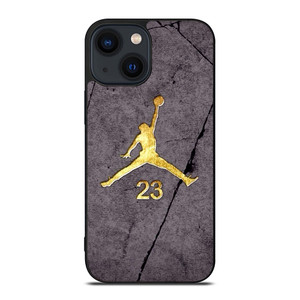 AIR JORDAN 23 GOLD WALL iPhone 14 Plus Case