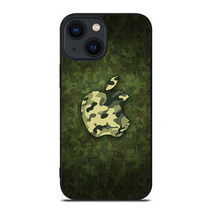 APPLE LOGO CAMO GREEN iPhone 14 Plus Case APPLE LOGO CAMO GREEN iPhone 14 Plus Case
