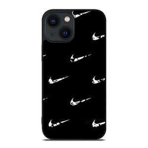BLACK NIKE LOGO PATTERN iPhone 14 Plus Case BLACK NIKE LOGO PATTERN iPhone 14 Plus Case