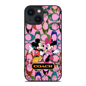 COACH PINK MICKEY MINNIE iPhone 14 Plus Case