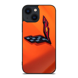 CORVETTE ORANGE LOGO iPhone 14 Plus Case CORVETTE ORANGE LOGO iPhone 14 Plus Case