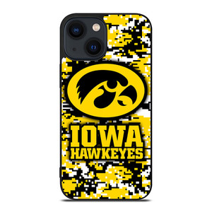 IOWA HAWKEYES CAMO iPhone 14 Plus Case IOWA HAWKEYES CAMO iPhone 14 Plus Case